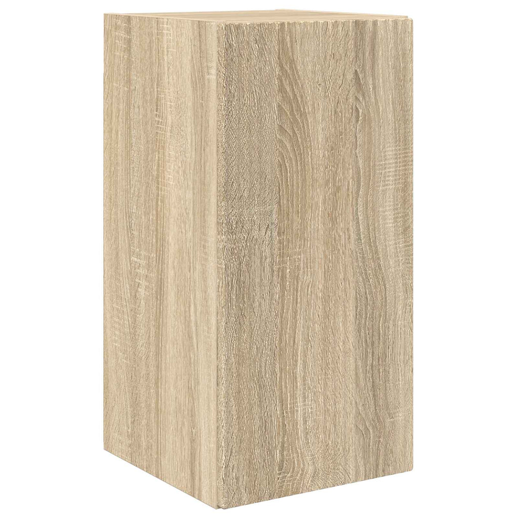 TV-Schrankset Wandmontiert 2 pcs Sonoma-Eiche Holzwerkstoff