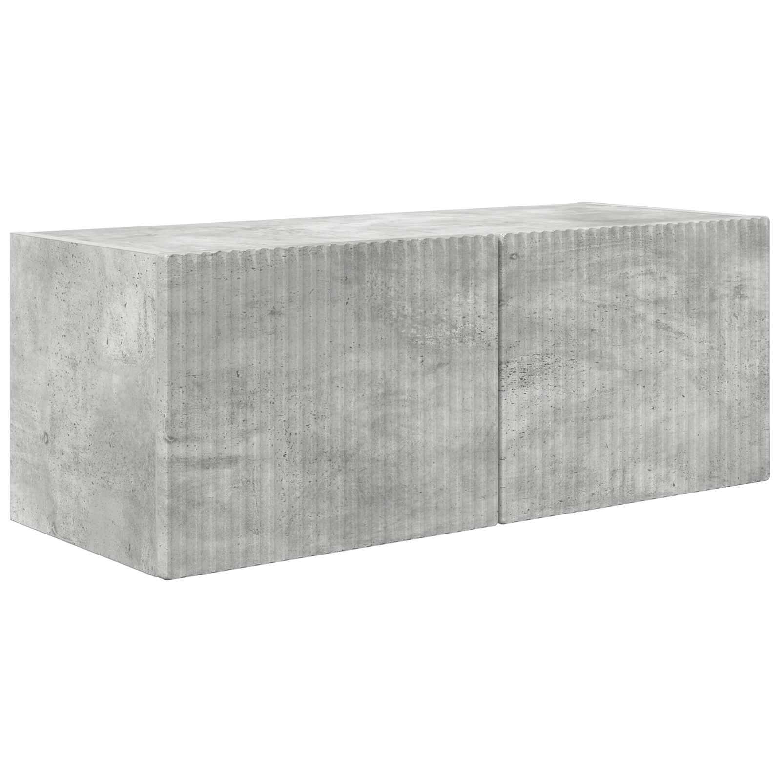 TV-Schrankset Wandmontiert 2 pcs Beton Grau Holzwerkstoff