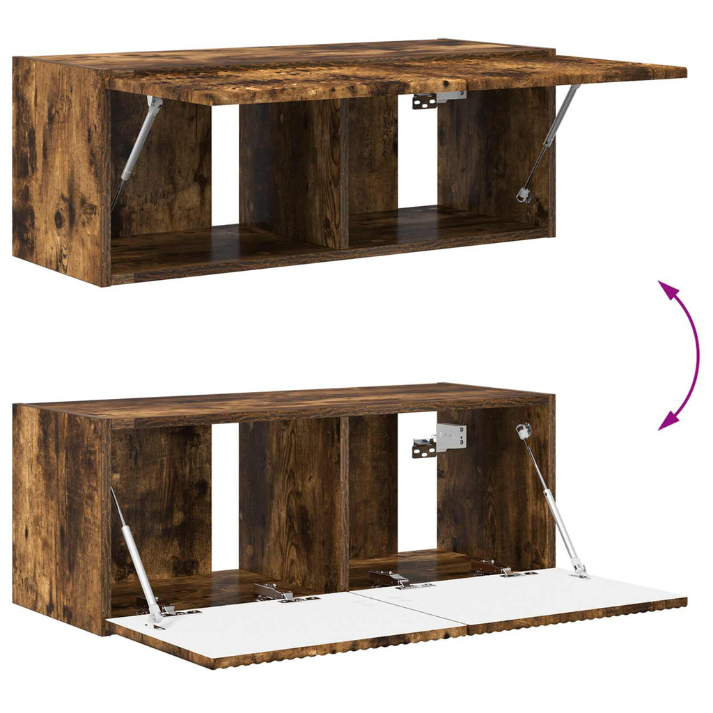 TV-Schrankset 2 pcs Geräucherte Eiche Holzwerkstoff