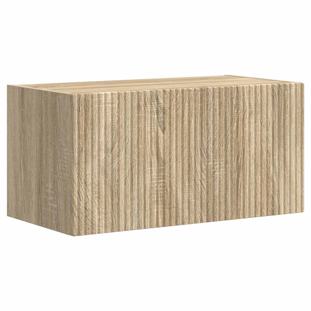TV-Schrankset Wandmontiert 2 pcs Sonoma-Eiche Holzwerkstoff
