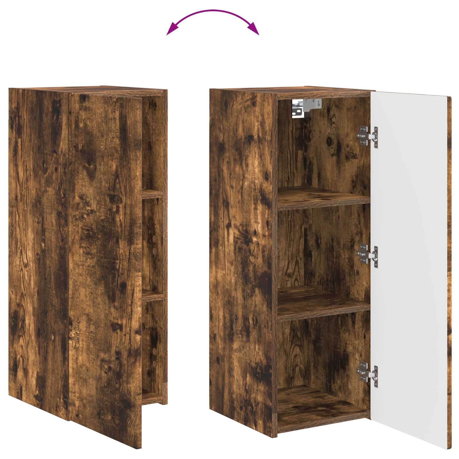TV-Schrankset 2 pcs Geräucherte Eiche Holzwerkstoff