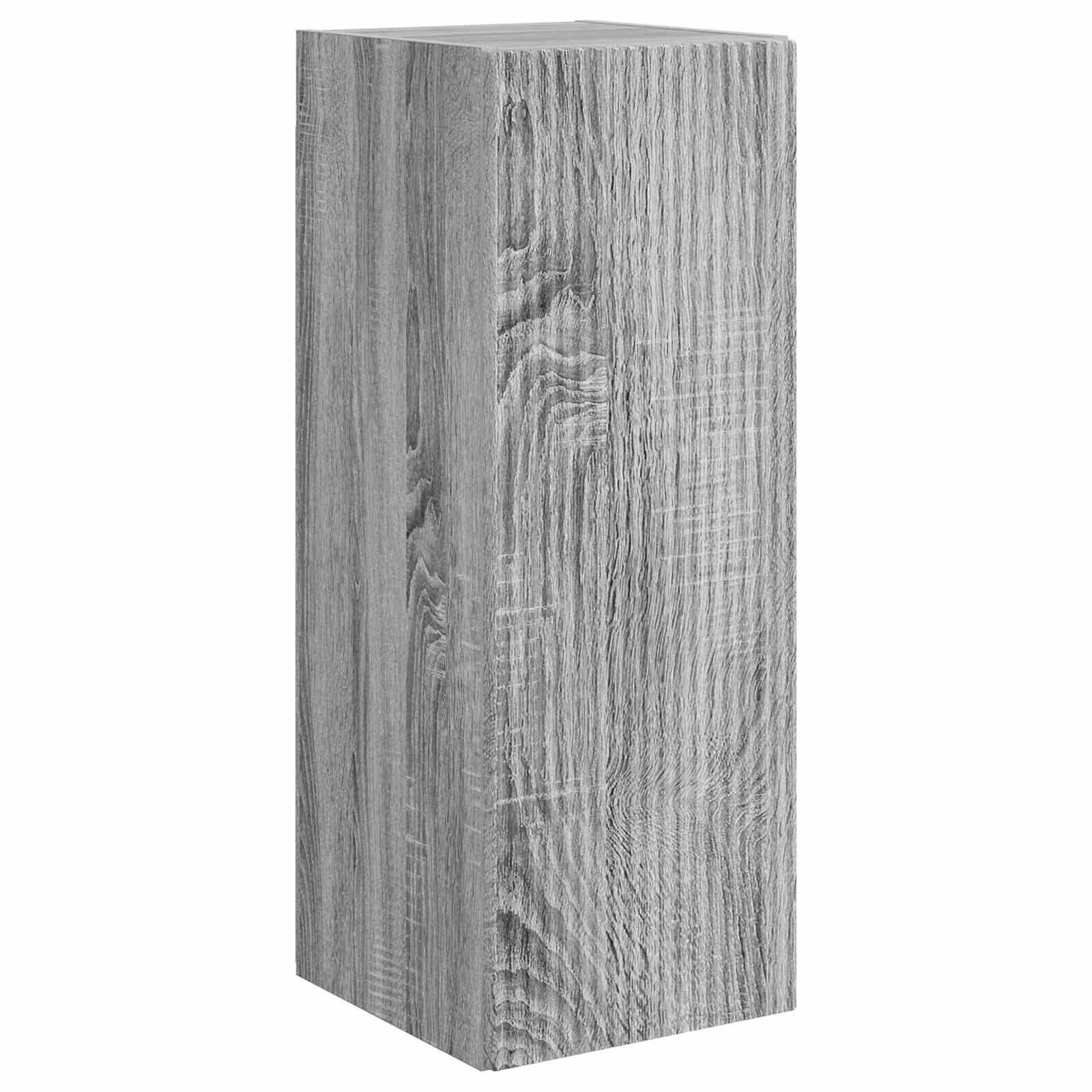 TV-Schrankset Wandmontiert 2 pcs Graues Sonoma Holzwerkstoff