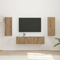 TV-Schrankset Wandmontiert 2 pcs Artisan-Eiche Holzwerkstoff