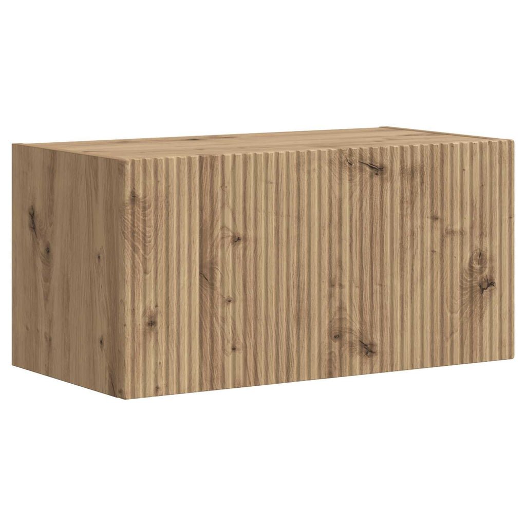TV-Schrankset Wandmontiert 2 pcs Artisan-Eiche Holzwerkstoff