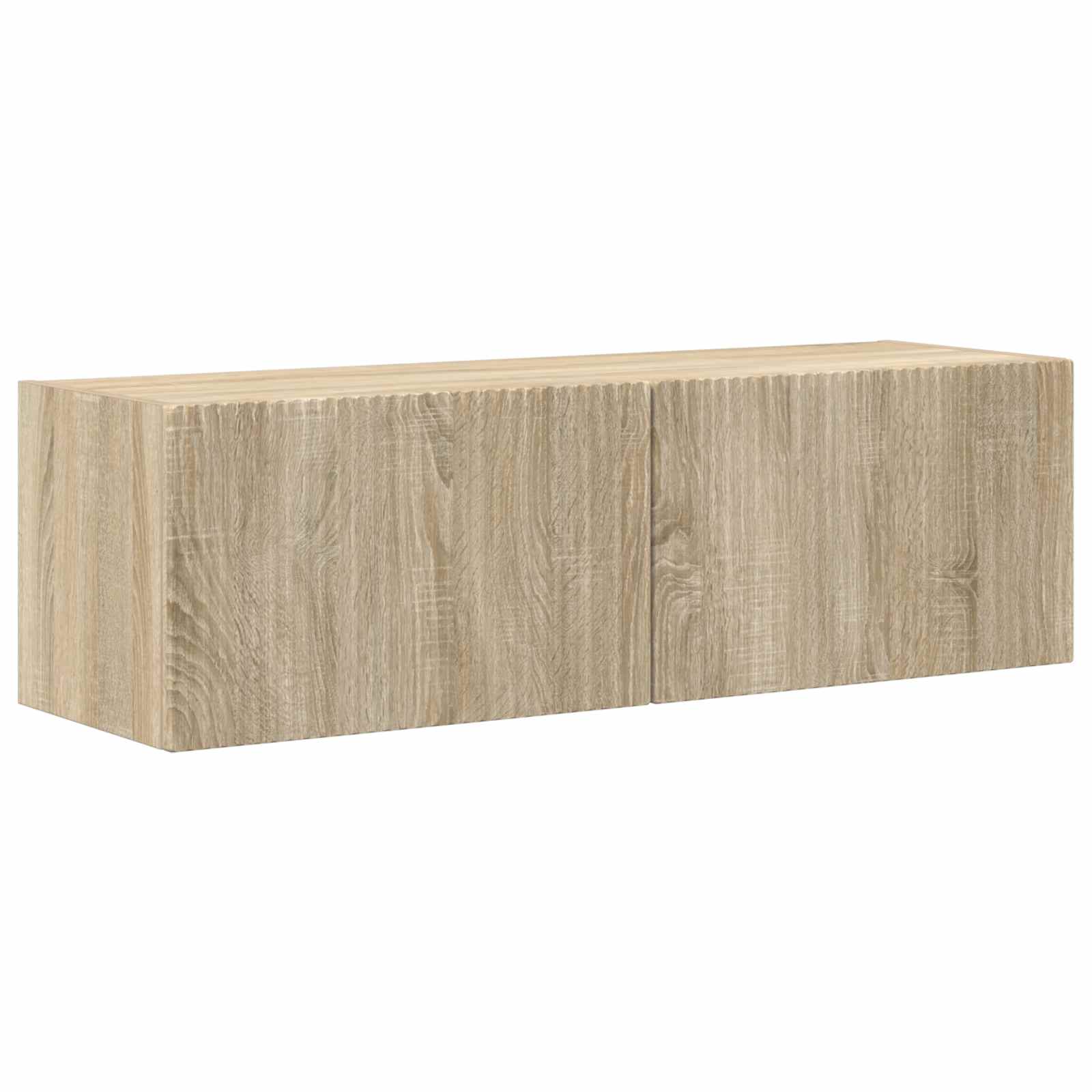 TV-Schrankset Wandmontiert 3 pcs Sonoma-Eiche Holzwerkstoff