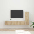 TV-Schrankset Wandmontiert 3 pcs Sonoma-Eiche Holzwerkstoff