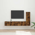 TV-Schrankset 3 pcs Geräucherte Eiche Holzwerkstoff