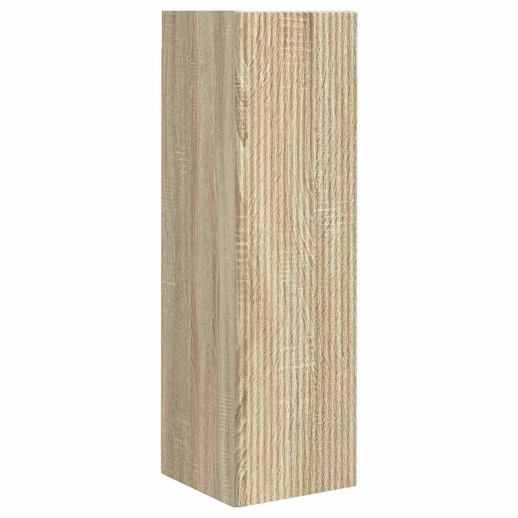 TV-Schrankset Wandmontiert 4 pcs Sonoma-Eiche Holzwerkstoff