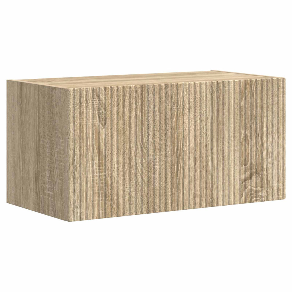 TV-Schrankset Wandmontiert 4 pcs Sonoma-Eiche Holzwerkstoff