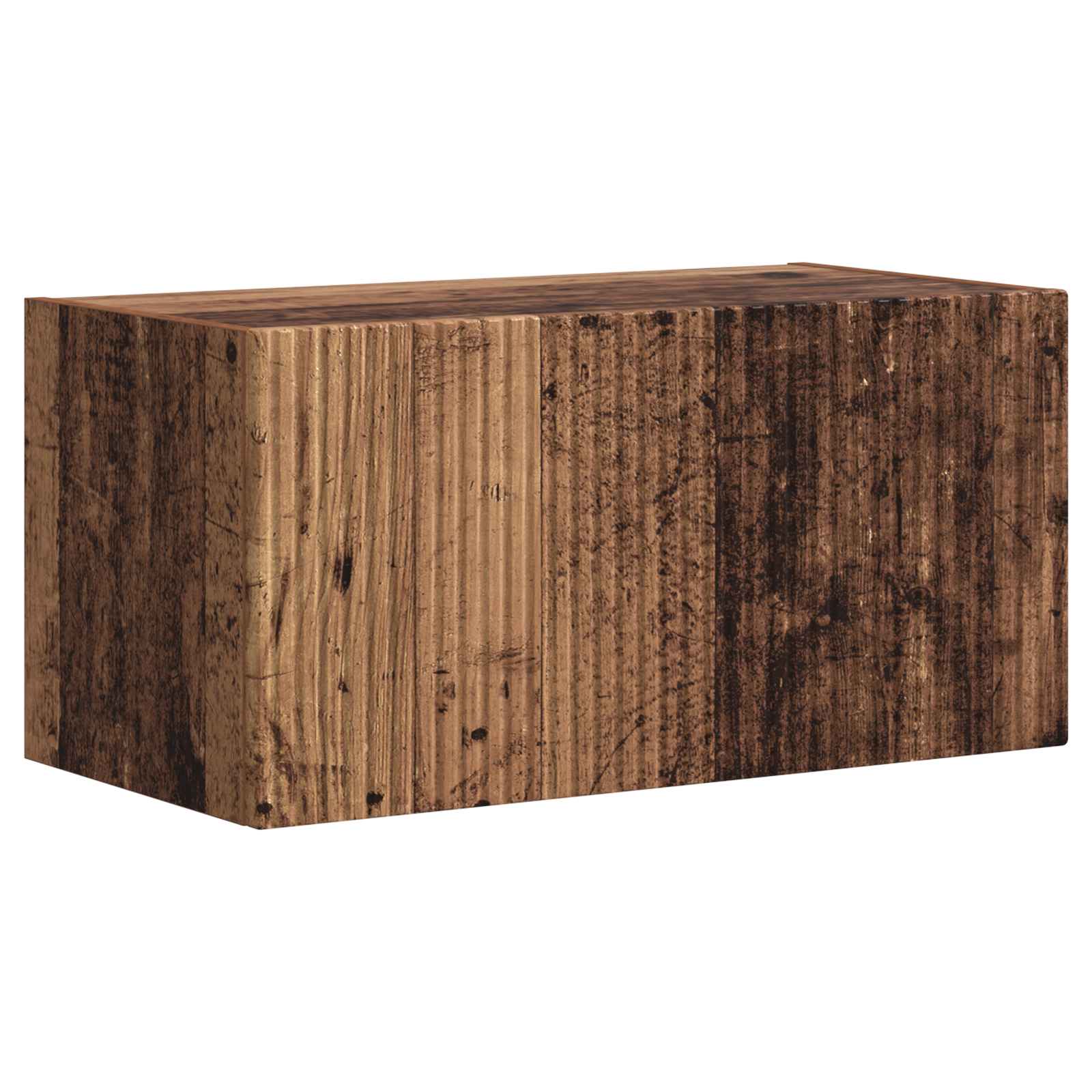 TV-Schrankset Wandmontiert 4 pcs Altholz Holzwerkstoff