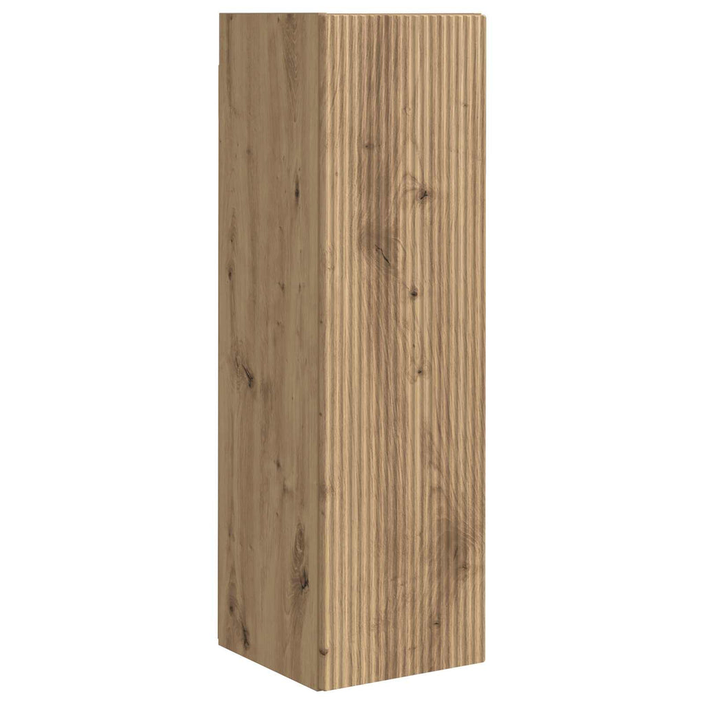 TV-Schrankset Wandmontiert 4 pcs Artisan-Eiche Holzwerkstoff