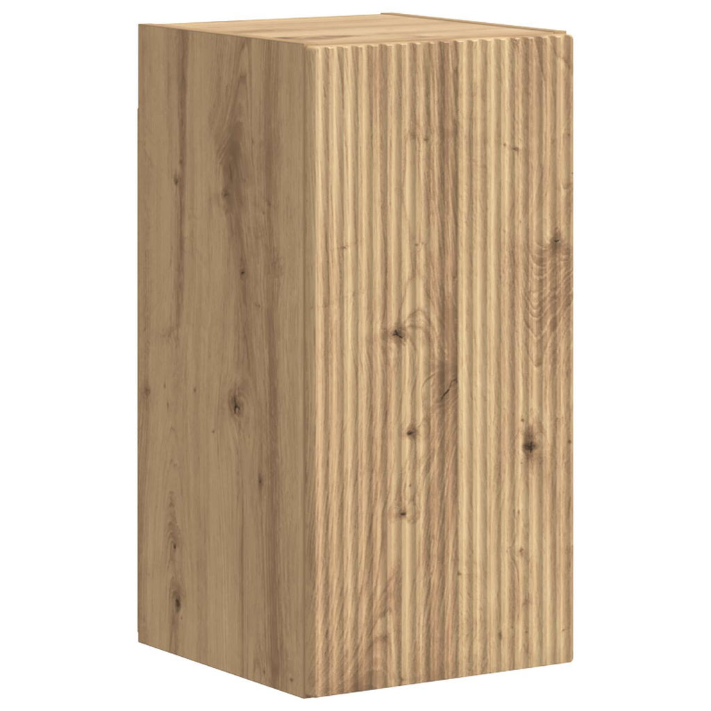 TV-Schrankset Wandmontiert 4 pcs Artisan-Eiche Holzwerkstoff