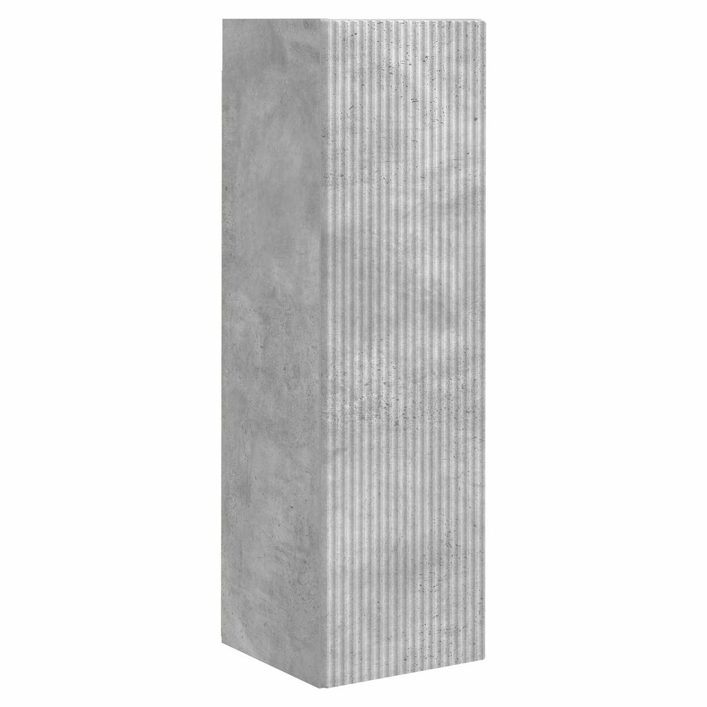 TV-Schrankset Wandmontiert 3 pcs Beton Grau Holzwerkstoff