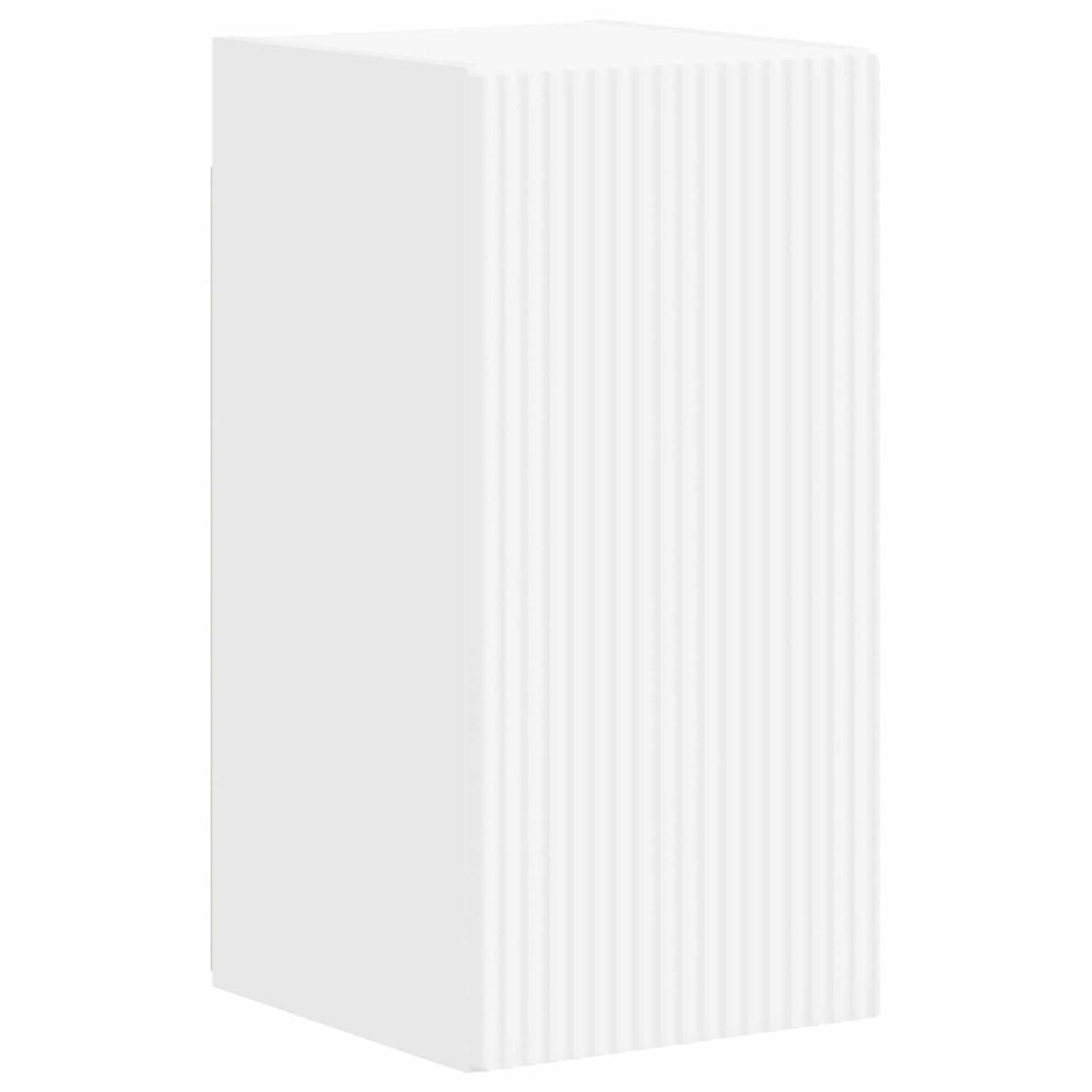TV-Schrankset Wandmontiert 4 pcs Weiß Holzwerkstoff
