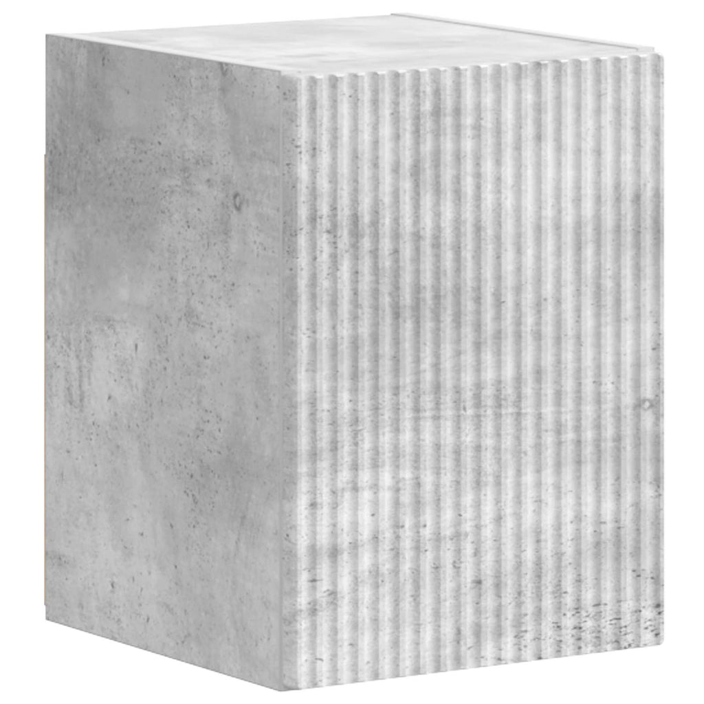 TV-Schrankset Wandmontiert 4 pcs Beton Grau Holzwerkstoff