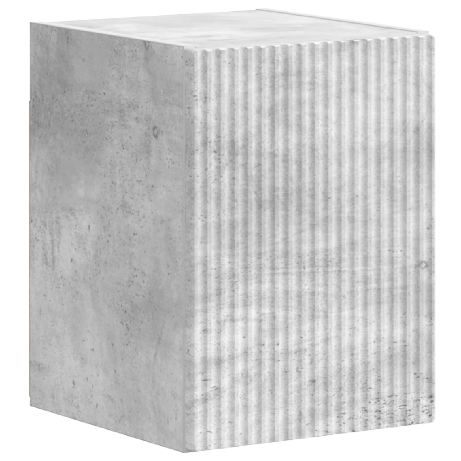 TV-Schrankset Wandmontiert 4 pcs Beton Grau Holzwerkstoff
