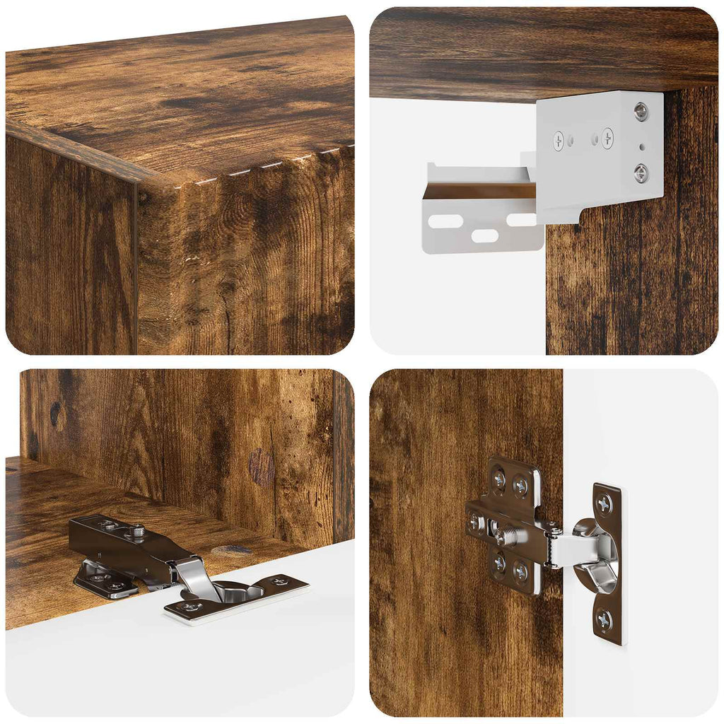 TV-Schrankset 4 pcs Geräucherte Eiche Holzwerkstoff