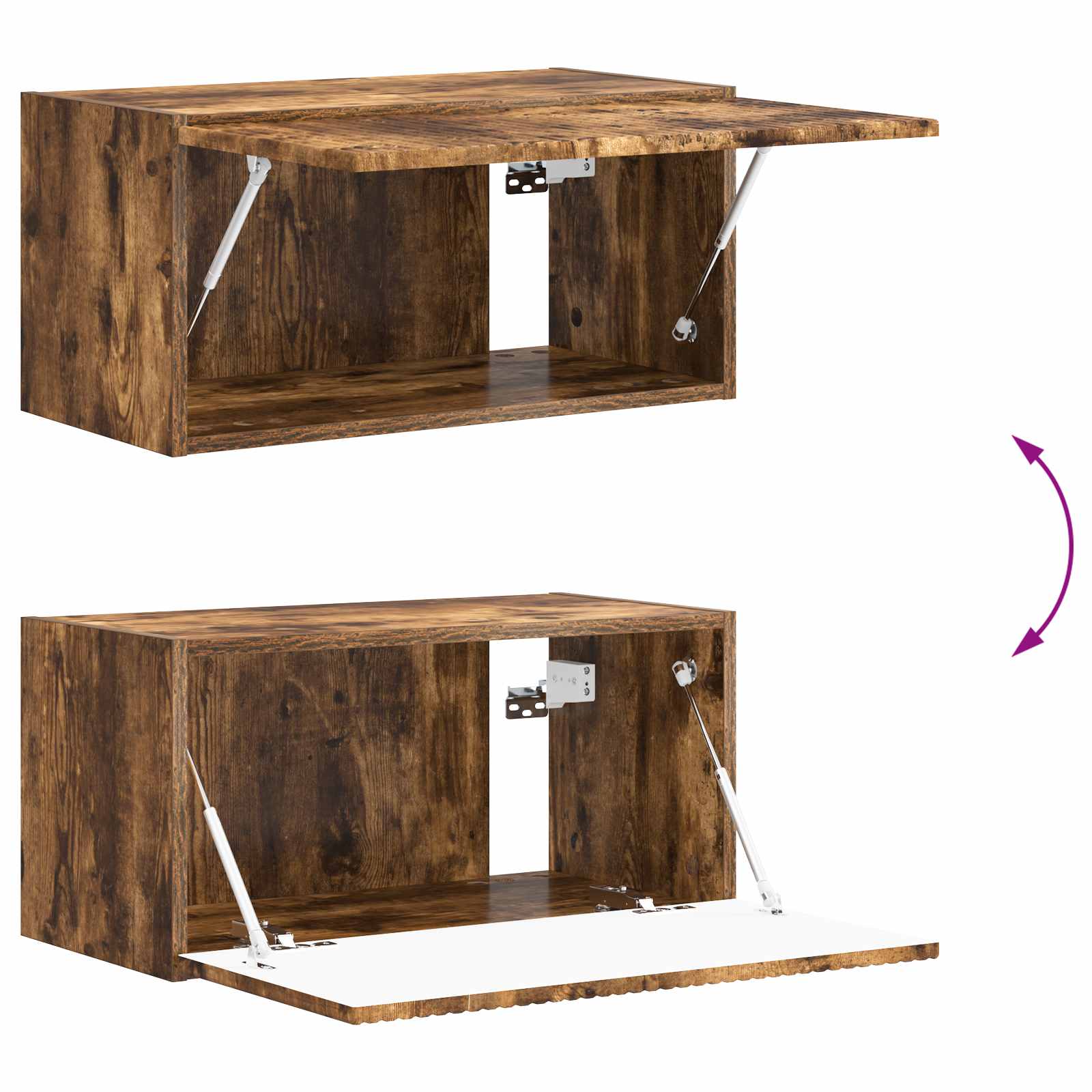 TV-Schrankset 4 pcs Geräucherte Eiche Holzwerkstoff