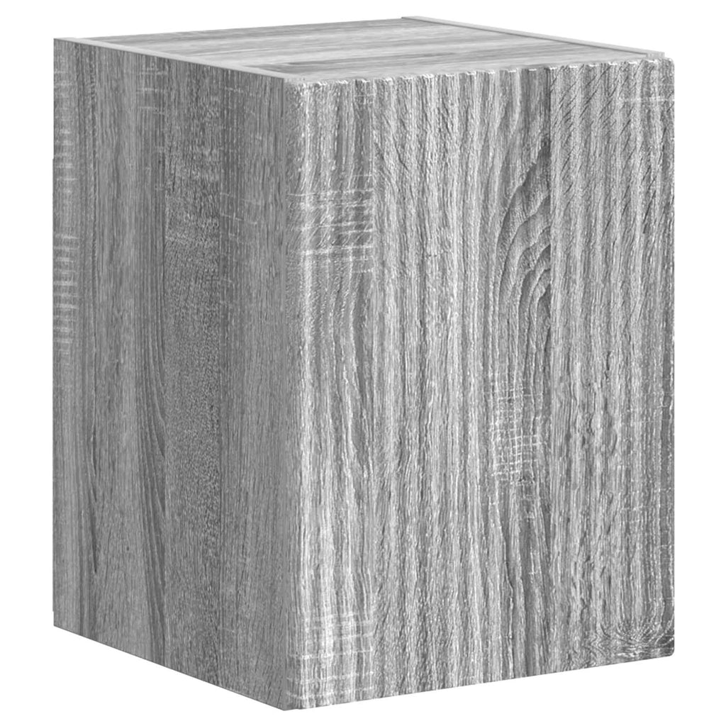TV-Schrankset Wandmontiert 4 pcs Graues Sonoma Holzwerkstoff