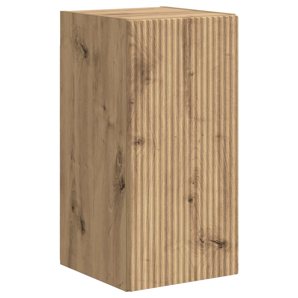 TV-Schrankset Wandmontiert 4 pcs Artisan-Eiche Holzwerkstoff