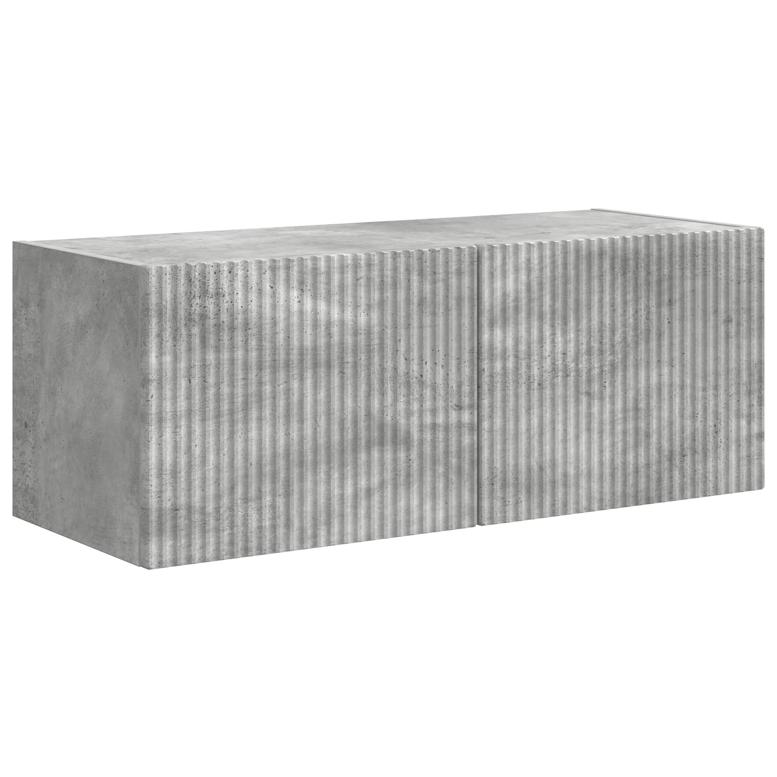 TV-Schrankset Wandmontiert 5 pcs Beton Grau Holzwerkstoff