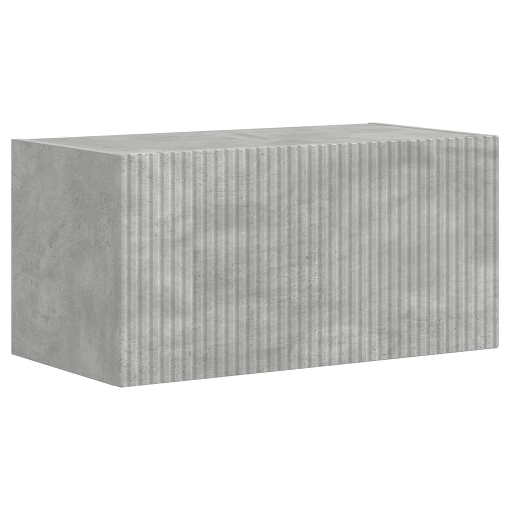 TV-Schrankset Wandmontiert 5 pcs Beton Grau Holzwerkstoff