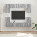 TV-Schrankset Wandmontiert 5 pcs Graues Sonoma Holzwerkstoff