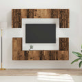 TV-Schrankset Wandmontiert 5 pcs Altholz Holzwerkstoff
