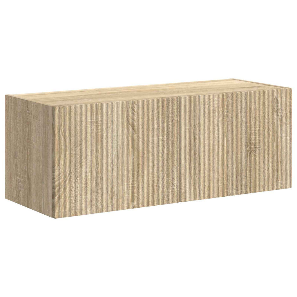 TV-Schrankset Wandmontiert 6 pcs Sonoma-Eiche Holzwerkstoff