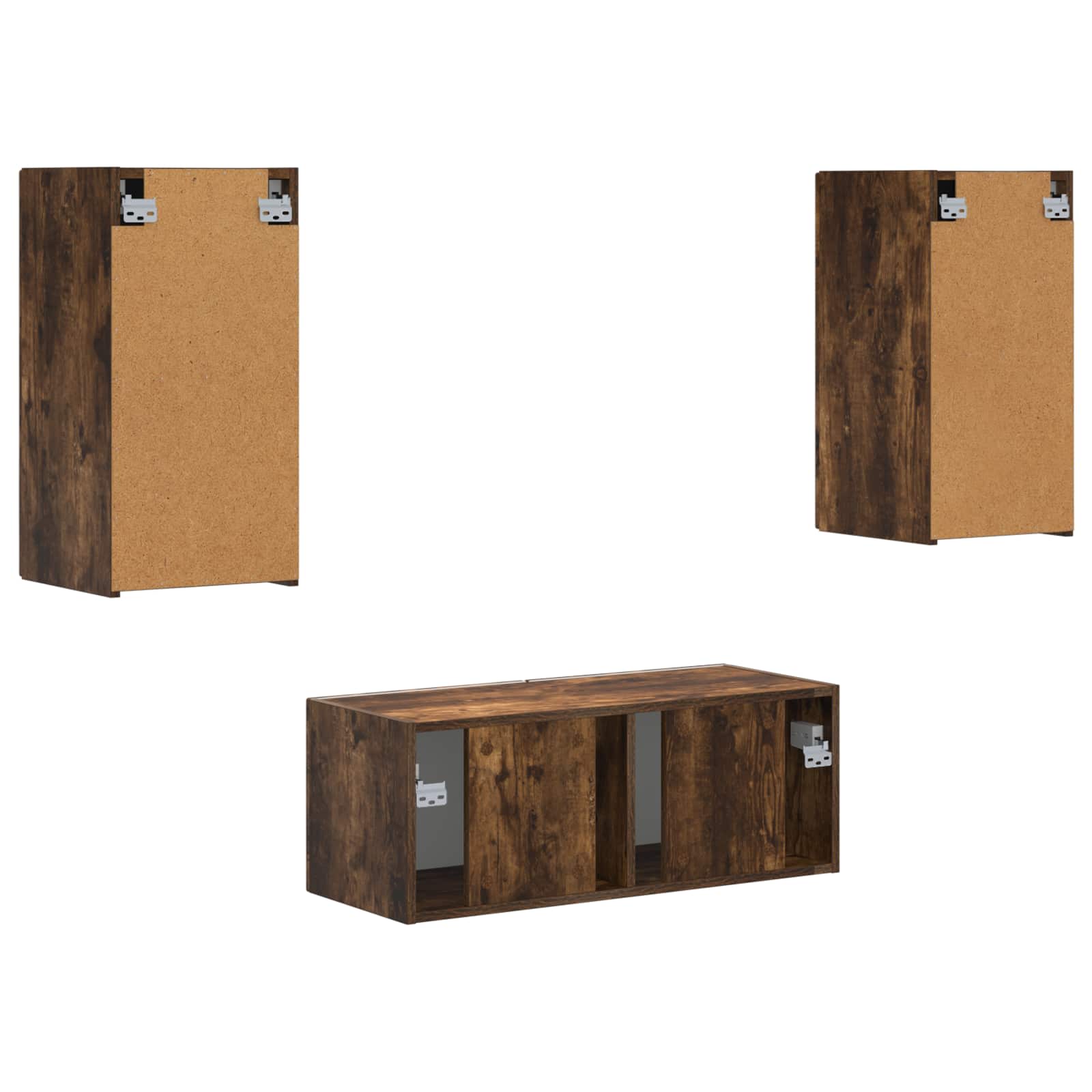 TV-Schrankset 6 pcs Geräucherte Eiche Holzwerkstoff