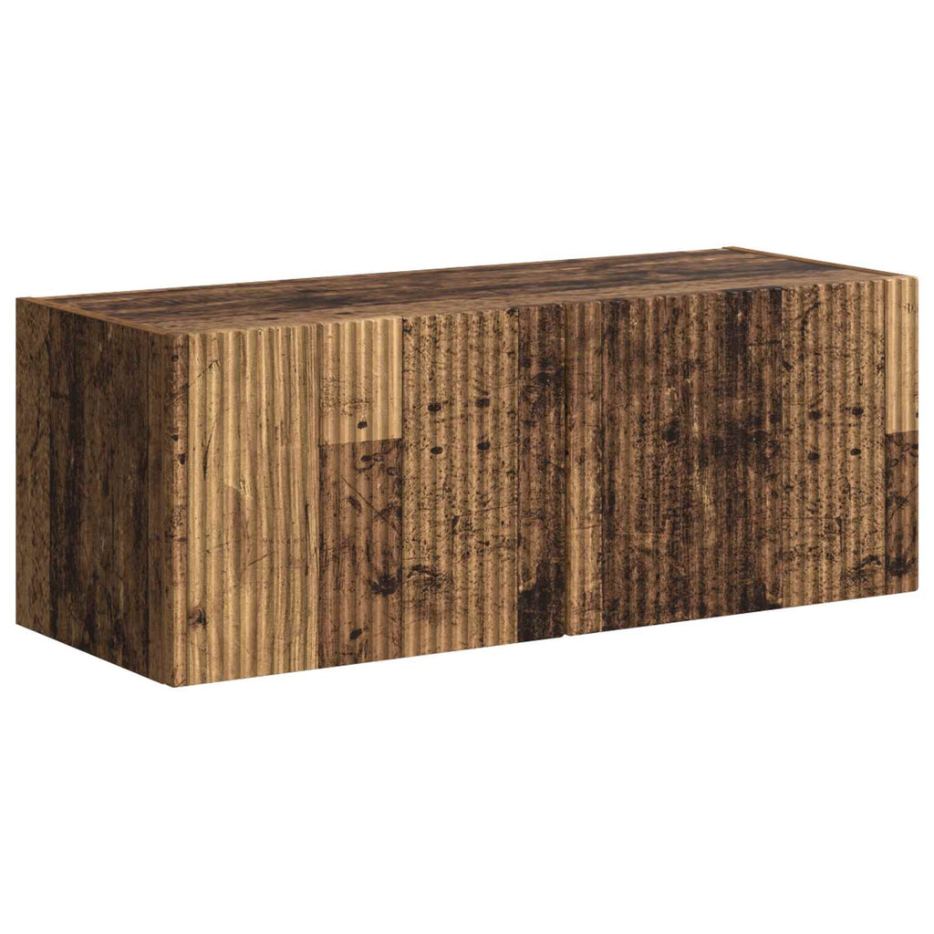 TV-Schrankset Wandmontiert 6 pcs Altholz Holzwerkstoff