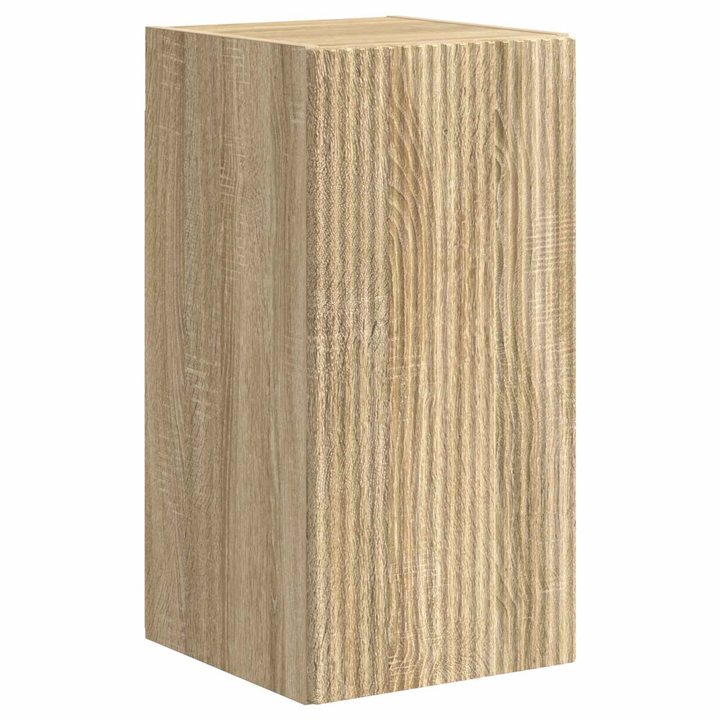 TV-Schrankset Wandmontiert 5 pcs Sonoma-Eiche Holzwerkstoff