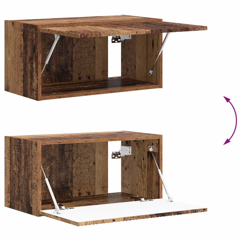 TV-Schrankset Wandmontiert 5 pcs Altholz Holzwerkstoff