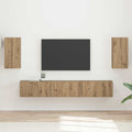 TV-Schrankset Wandmontiert 5 pcs Artisan-Eiche Holzwerkstoff