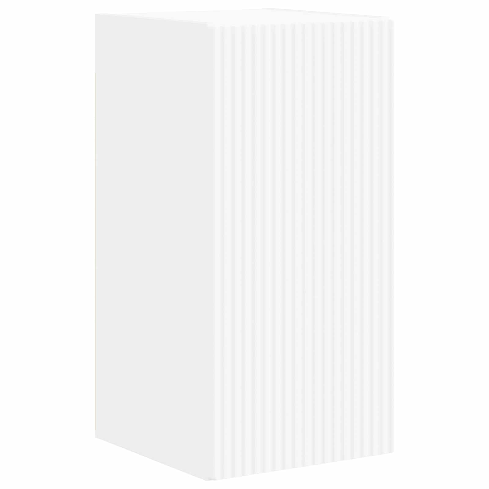 TV-Schrankset Wandmontiert 4 pcs Weiß Holzwerkstoff