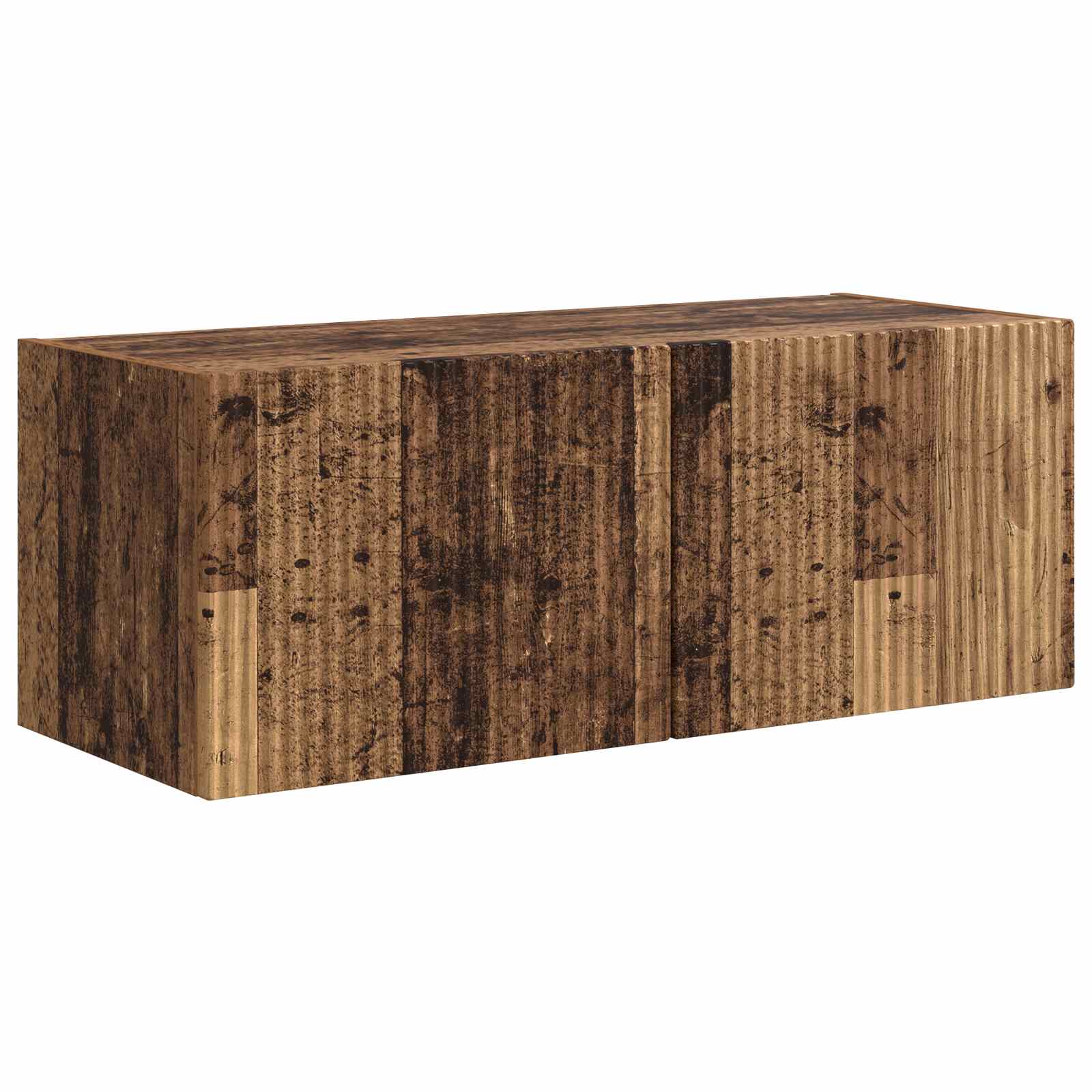 TV-Schrankset Wandmontiert 4 pcs Altholz Holzwerkstoff