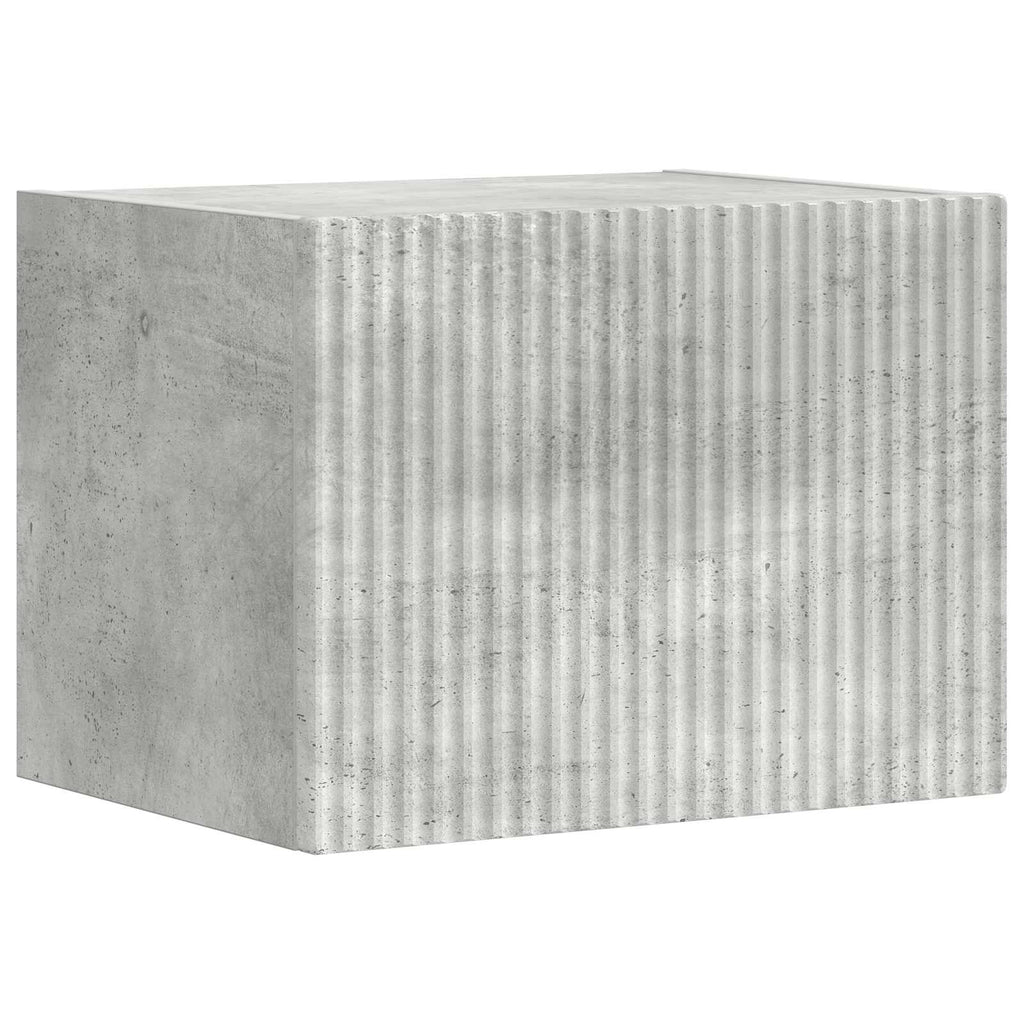 TV-Schrankset Wandmontiert 5 pcs Beton Grau Holzwerkstoff