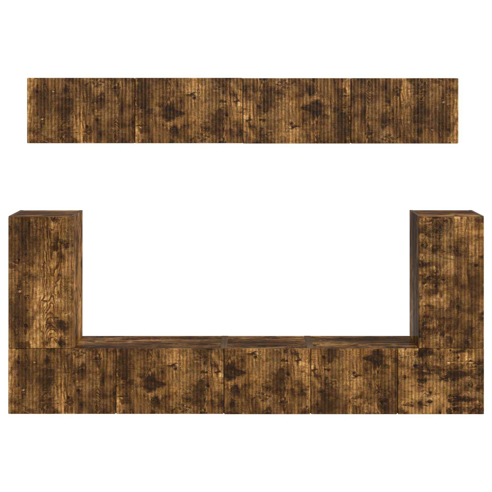 TV-Schrankset 5 pcs Geräucherte Eiche Holzwerkstoff