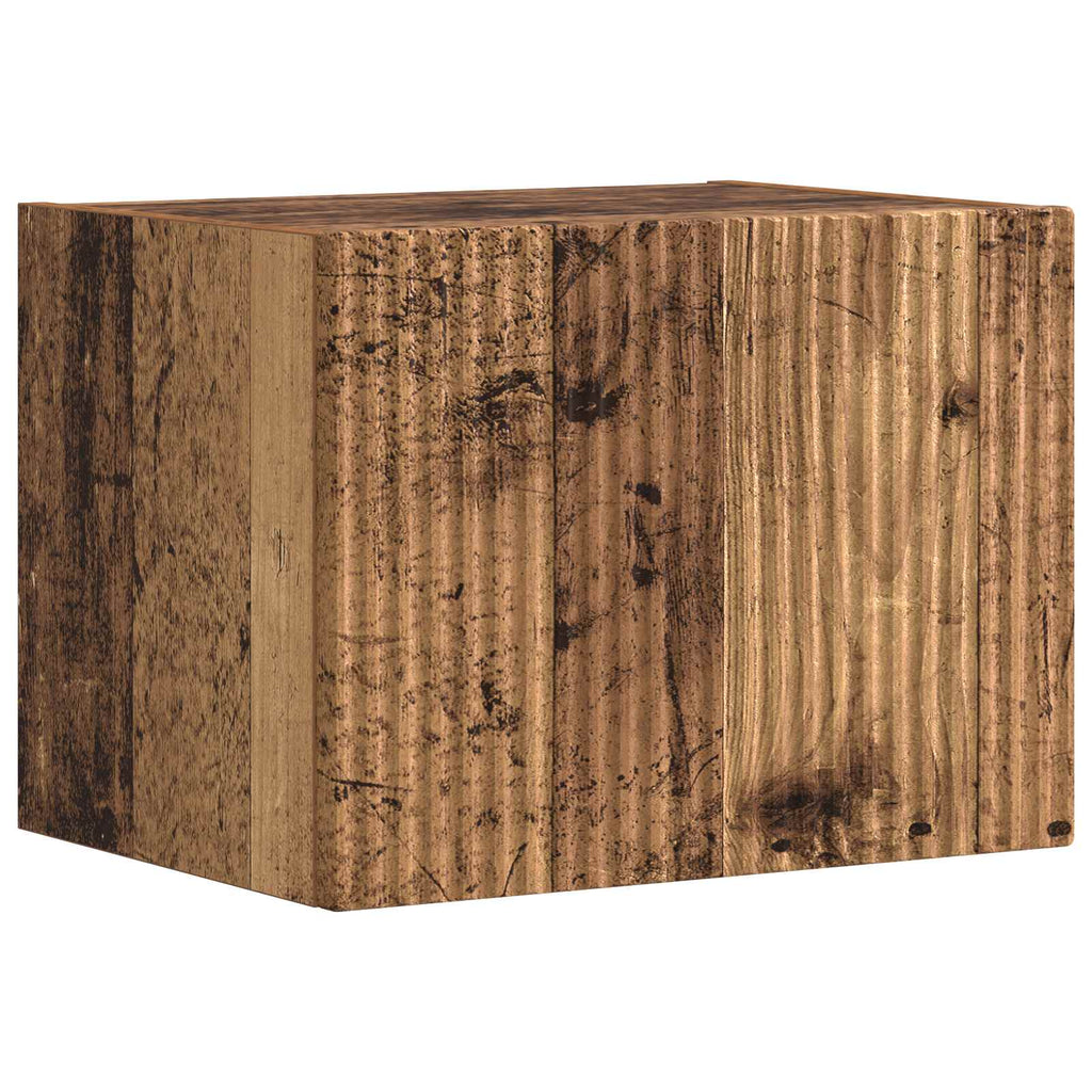 TV-Schrankset Wandmontiert 5 pcs Altholz Holzwerkstoff