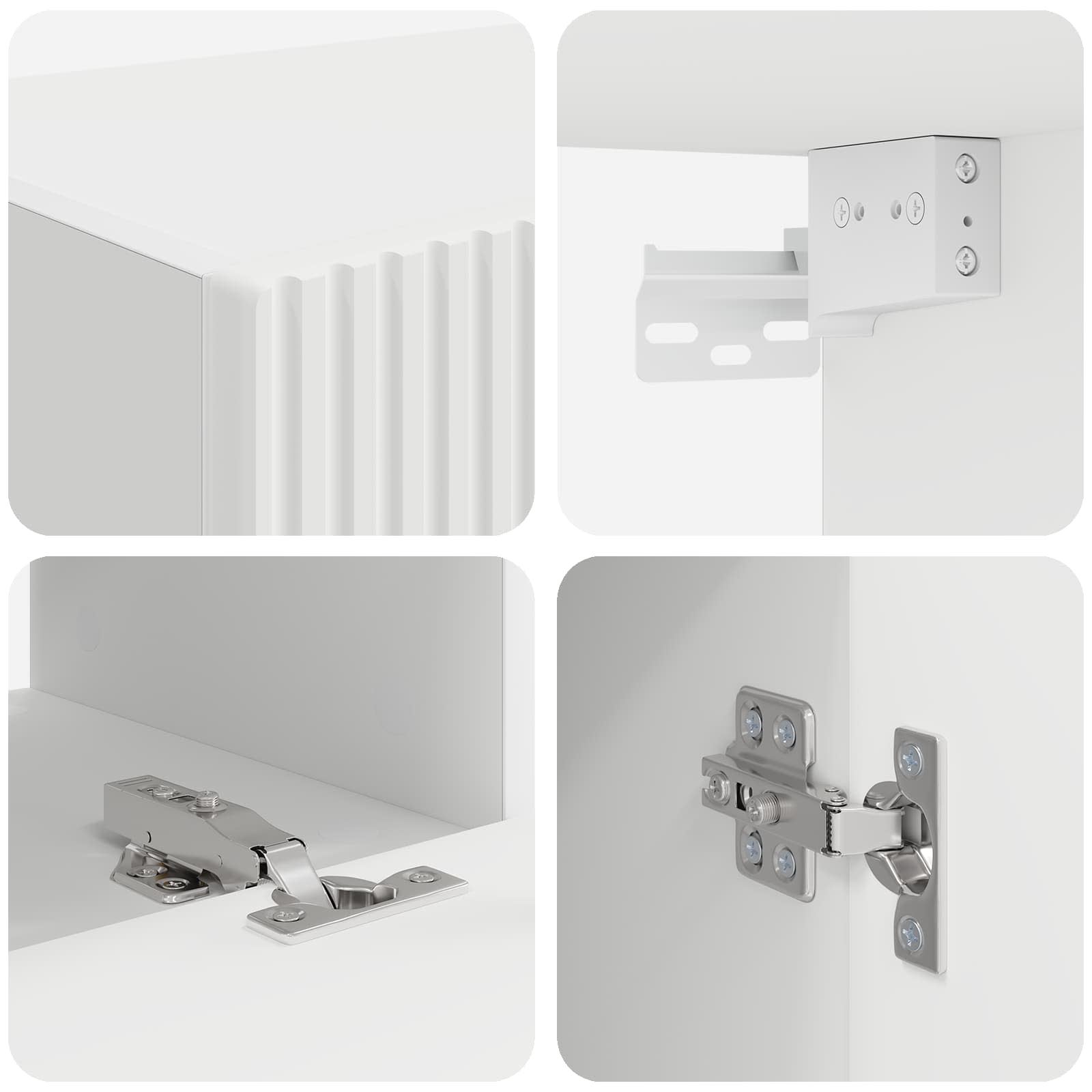 TV-Schrankset 5 pcs Weiß Holzwerkstoff