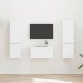 TV-Schrankset 5 pcs Weiß Holzwerkstoff