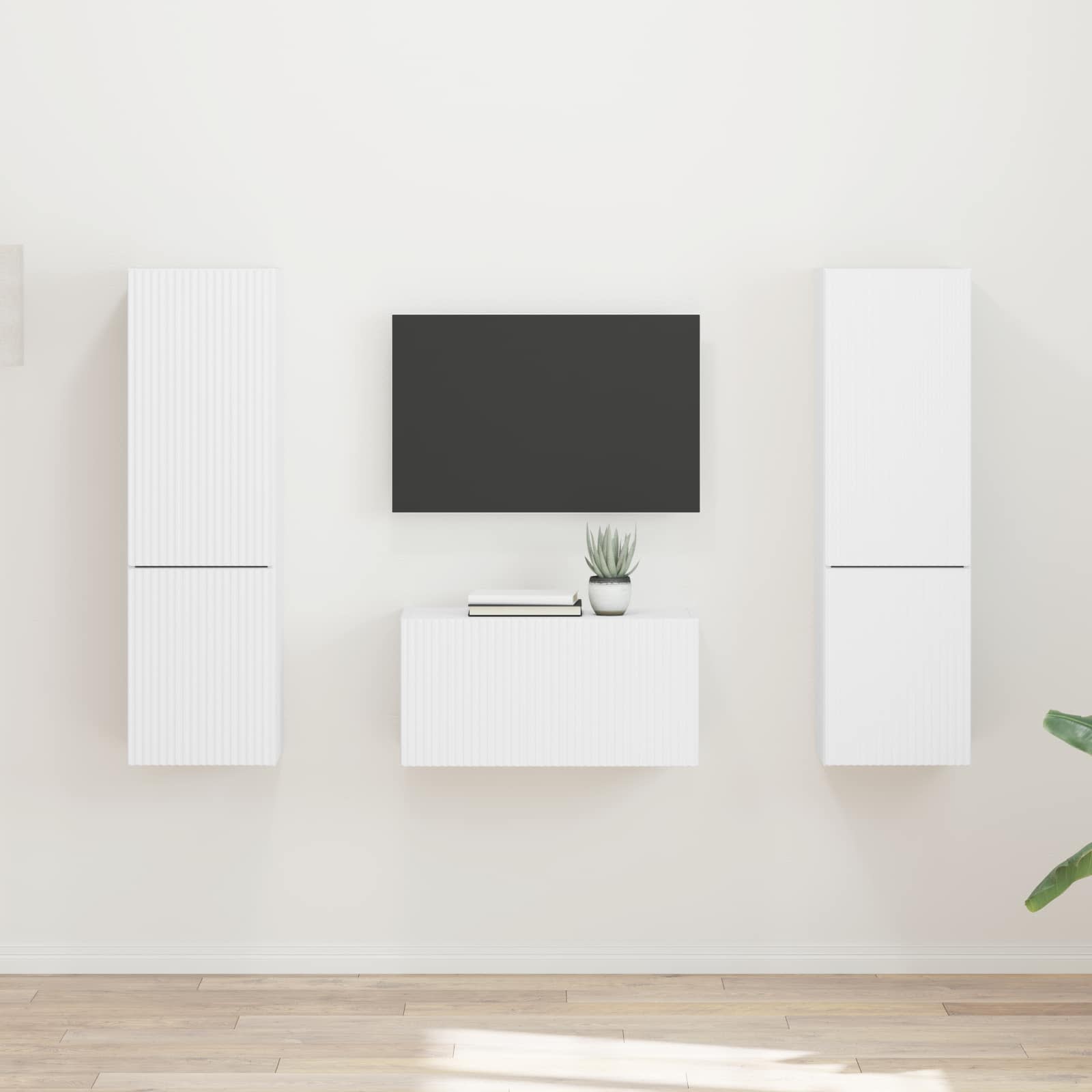 TV-Schrankset 5 pcs Weiß Holzwerkstoff