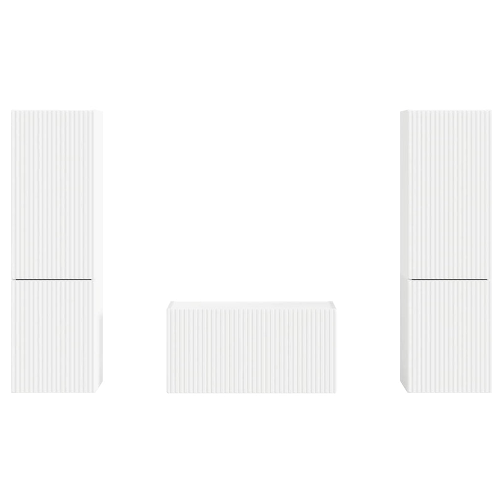 TV-Schrankset 5 pcs Weiß Holzwerkstoff