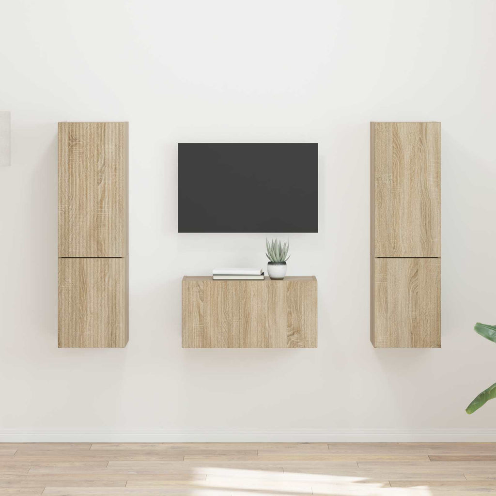 TV-Schrankset 5 pcs Sonoma-Eiche Holzwerkstoff