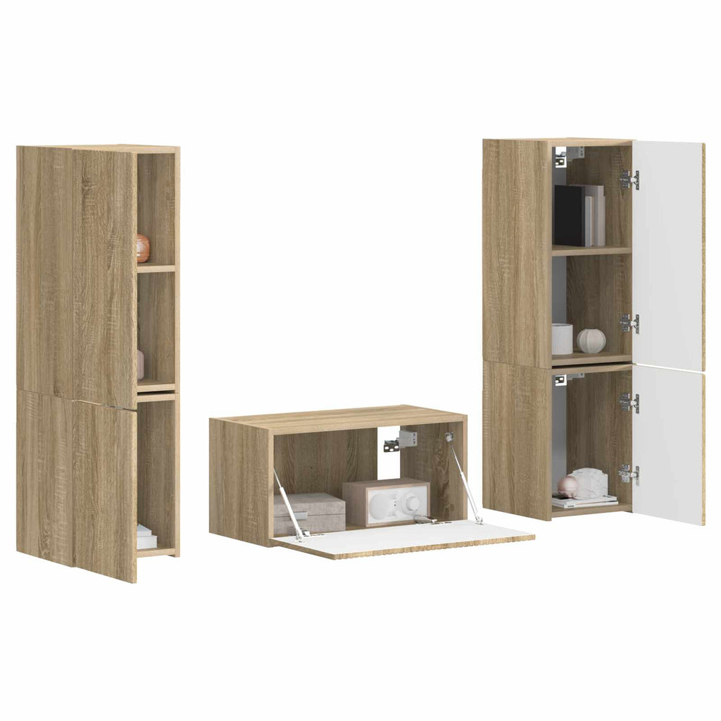 TV-Schrankset 5 pcs Sonoma-Eiche Holzwerkstoff