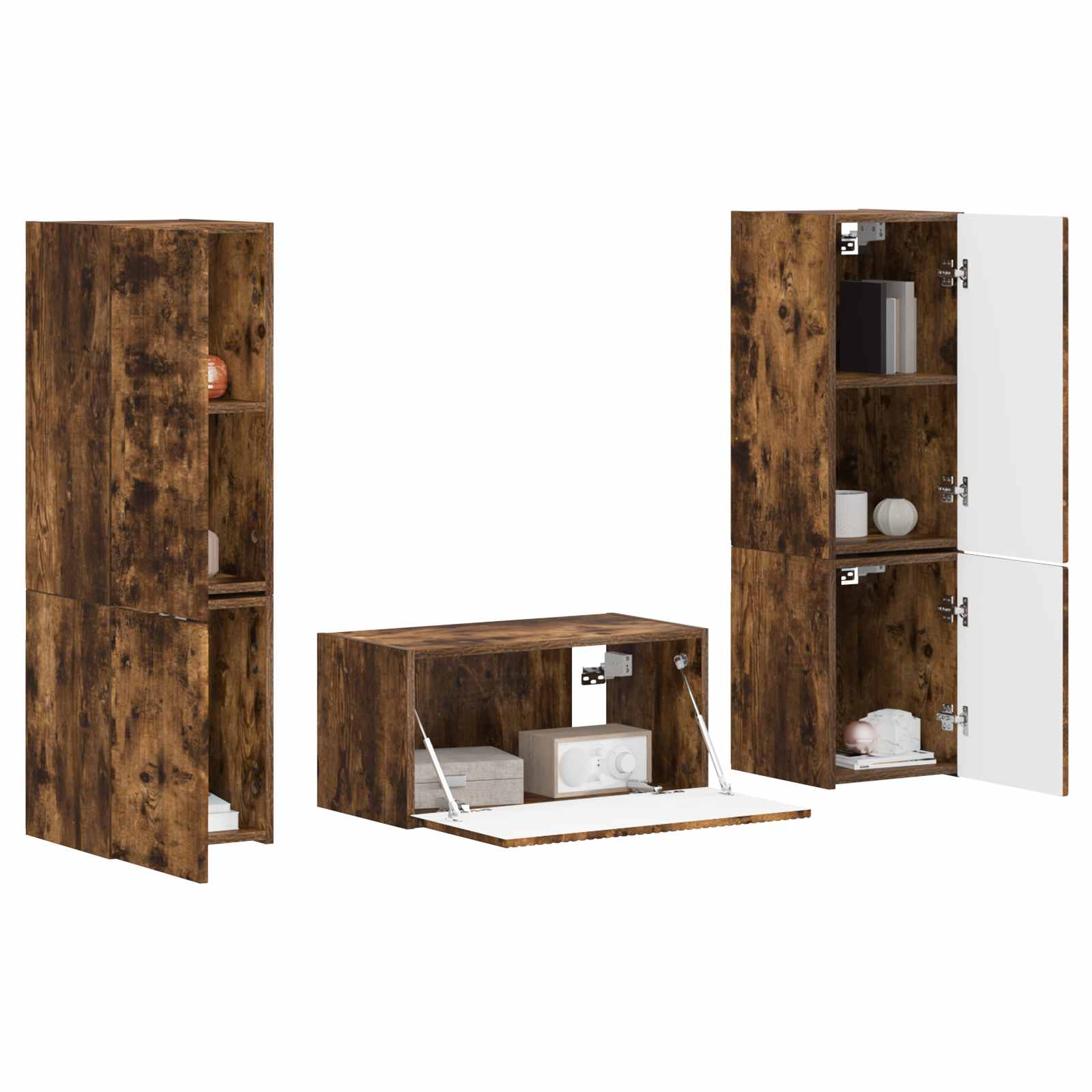 TV-Schrankset 5 pcs Geräucherte Eiche Holzwerkstoff