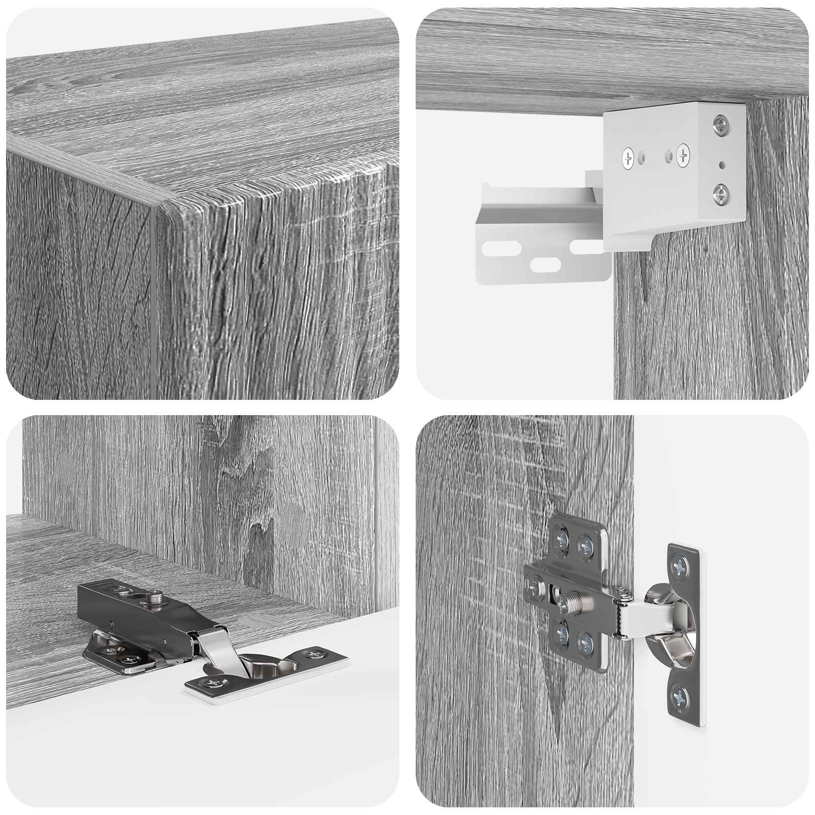 TV-Schrankset 5 pcs Graues Sonoma Holzwerkstoff