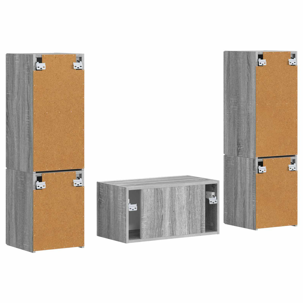 TV-Schrankset 5 pcs Graues Sonoma Holzwerkstoff
