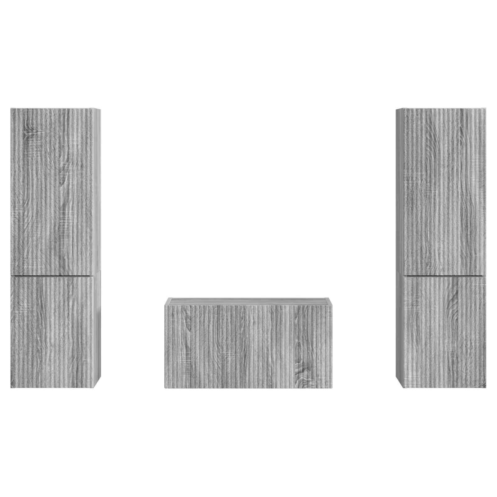 TV-Schrankset 5 pcs Graues Sonoma Holzwerkstoff