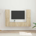 TV-Schrankset 6 pcs Sonoma-Eiche Holzwerkstoff